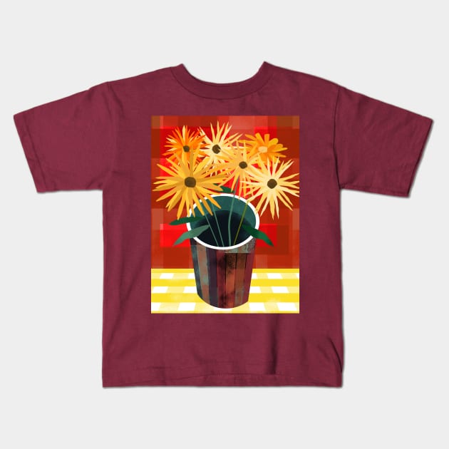 Flowers in Bloom Kids T-Shirt by Scratch